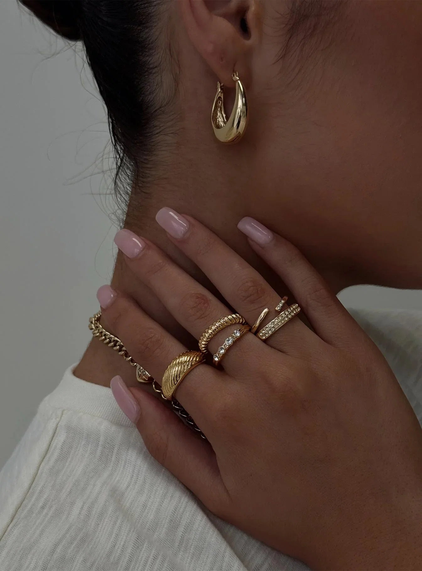 Satine Ring Pack Gold