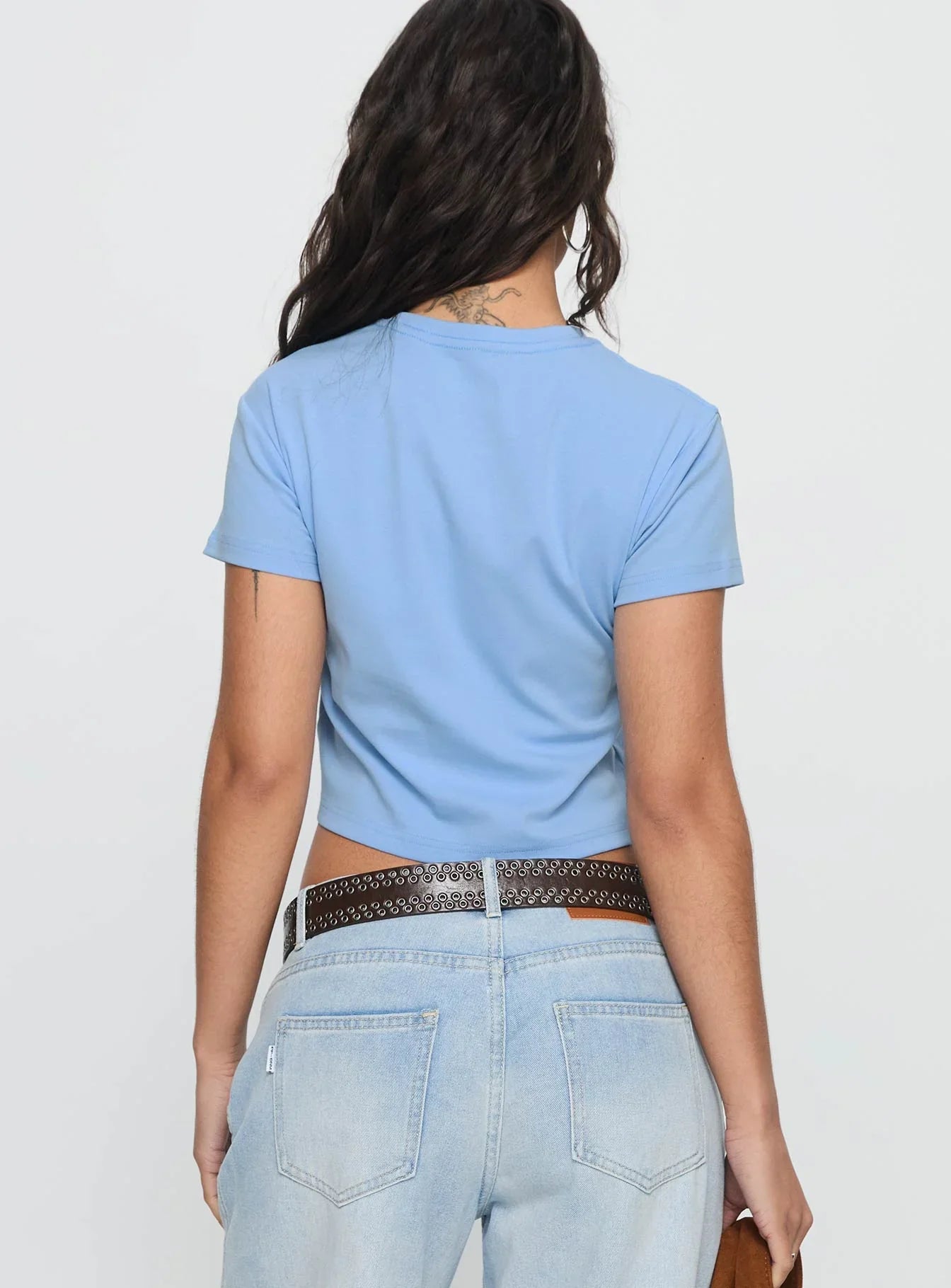 This And Yap Graphic Top Blue Red