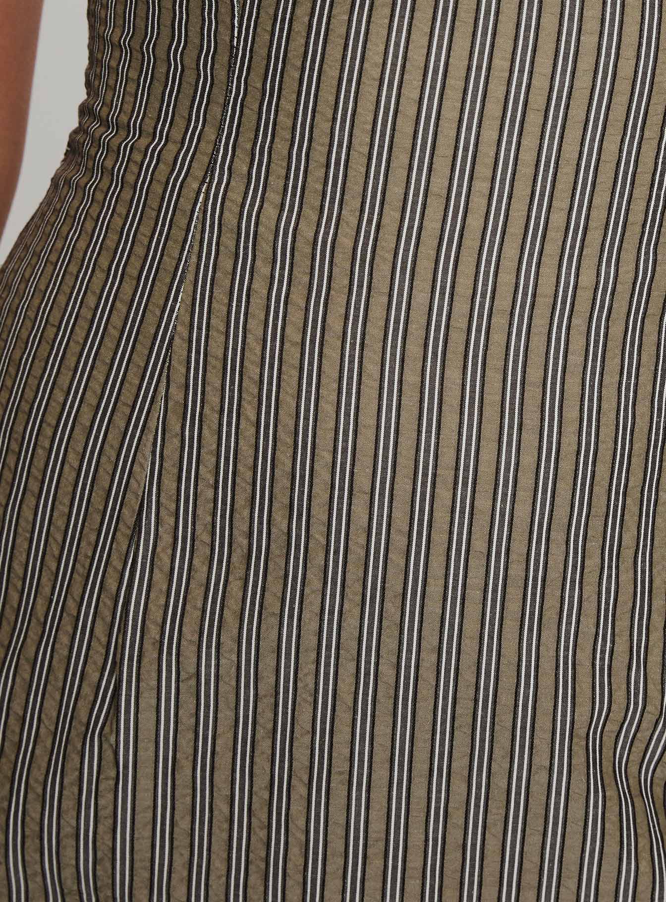 Yumiko Romper Green Stripe Petite