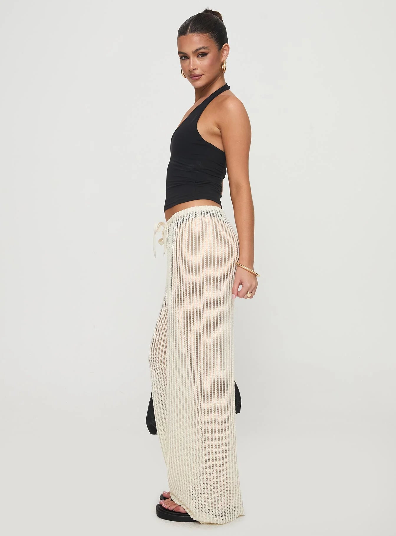 Darcie Knit Pants Beige