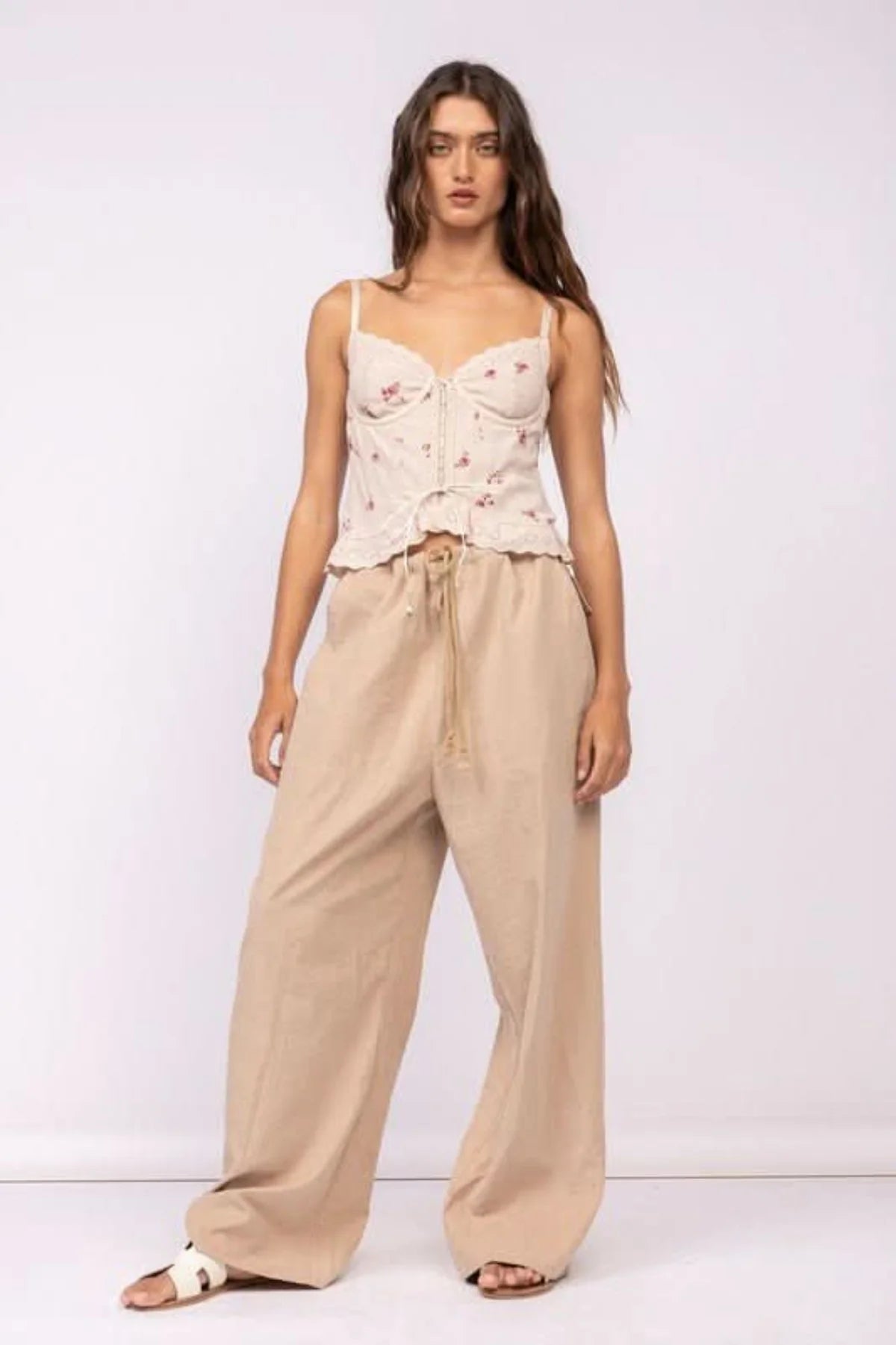 Hard to Ignore Serenity Floral Corset Top