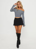 Moreno Off The Shoulder Top Blue