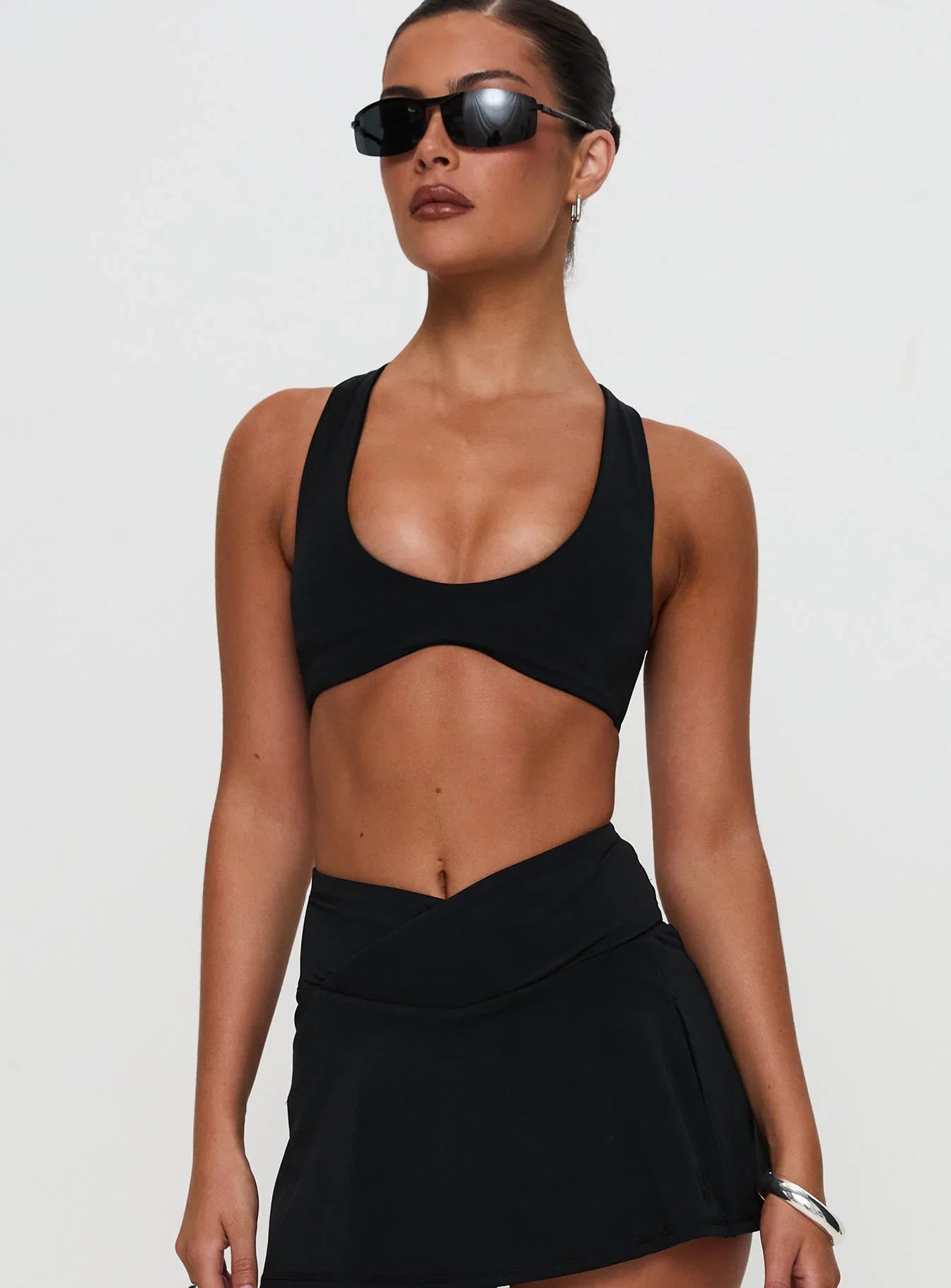 Pulse Active Halter Crop Black