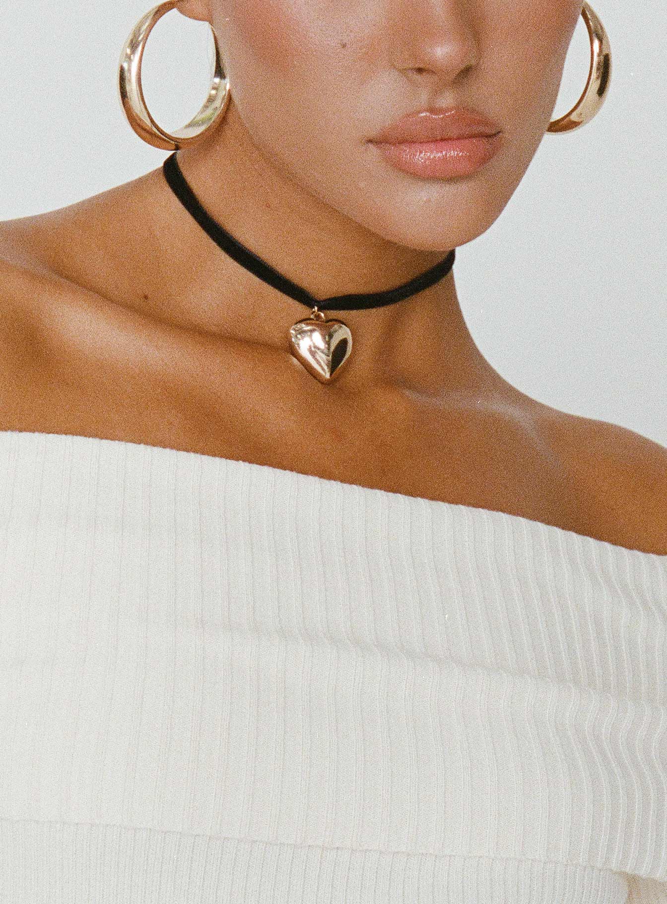Meeks Necklace Black Gold
