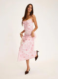 Celena Maxi Dress Pink Floral Burnout