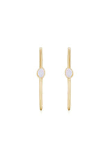 A Drop Of Opal 18k Gold Hoop Earrings