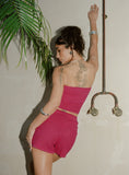 Kaelee Glitter Knit Set Pink