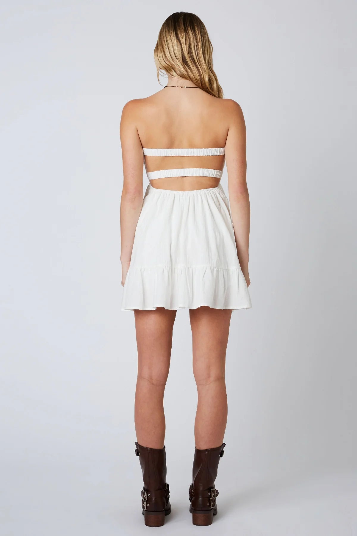 Argie White Strapless Romper