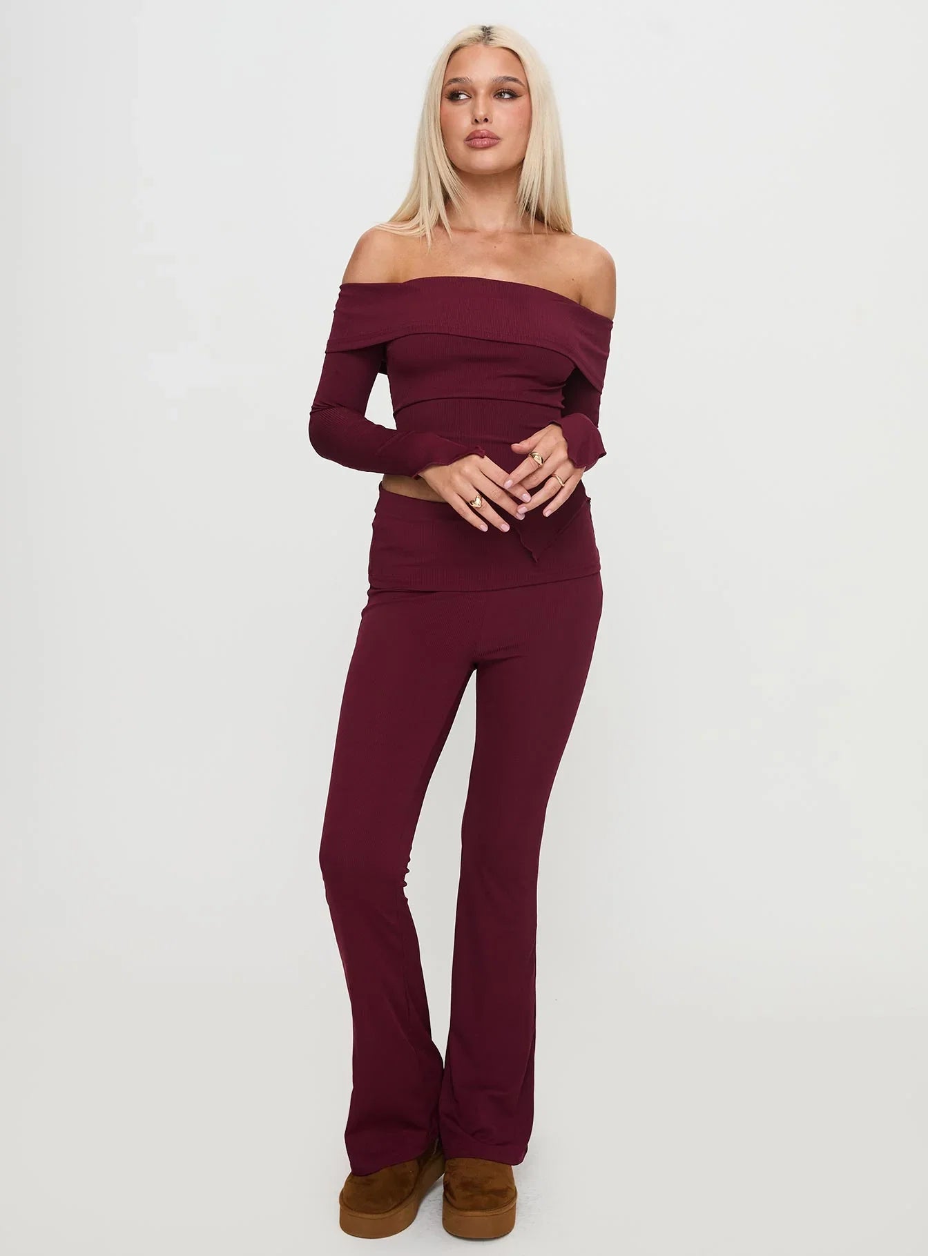 Outta Town Set Burgundy