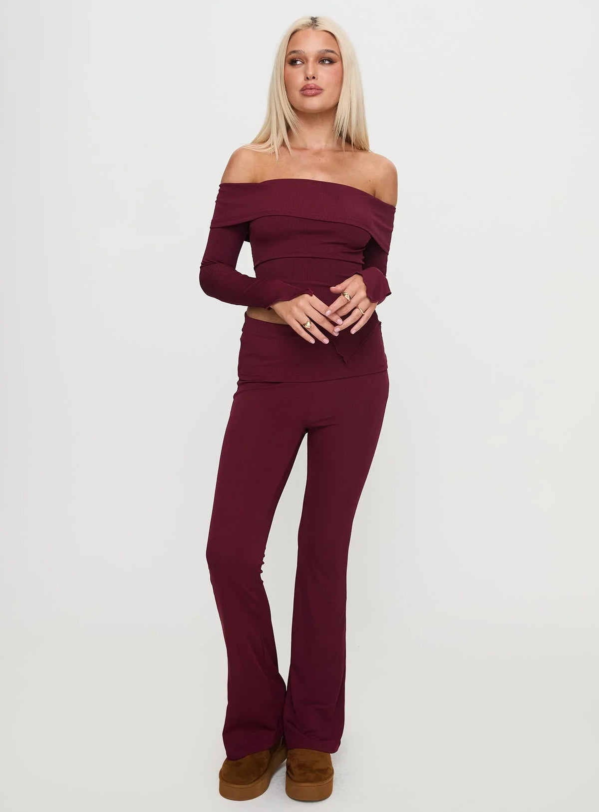 Outta Town Set Burgundy