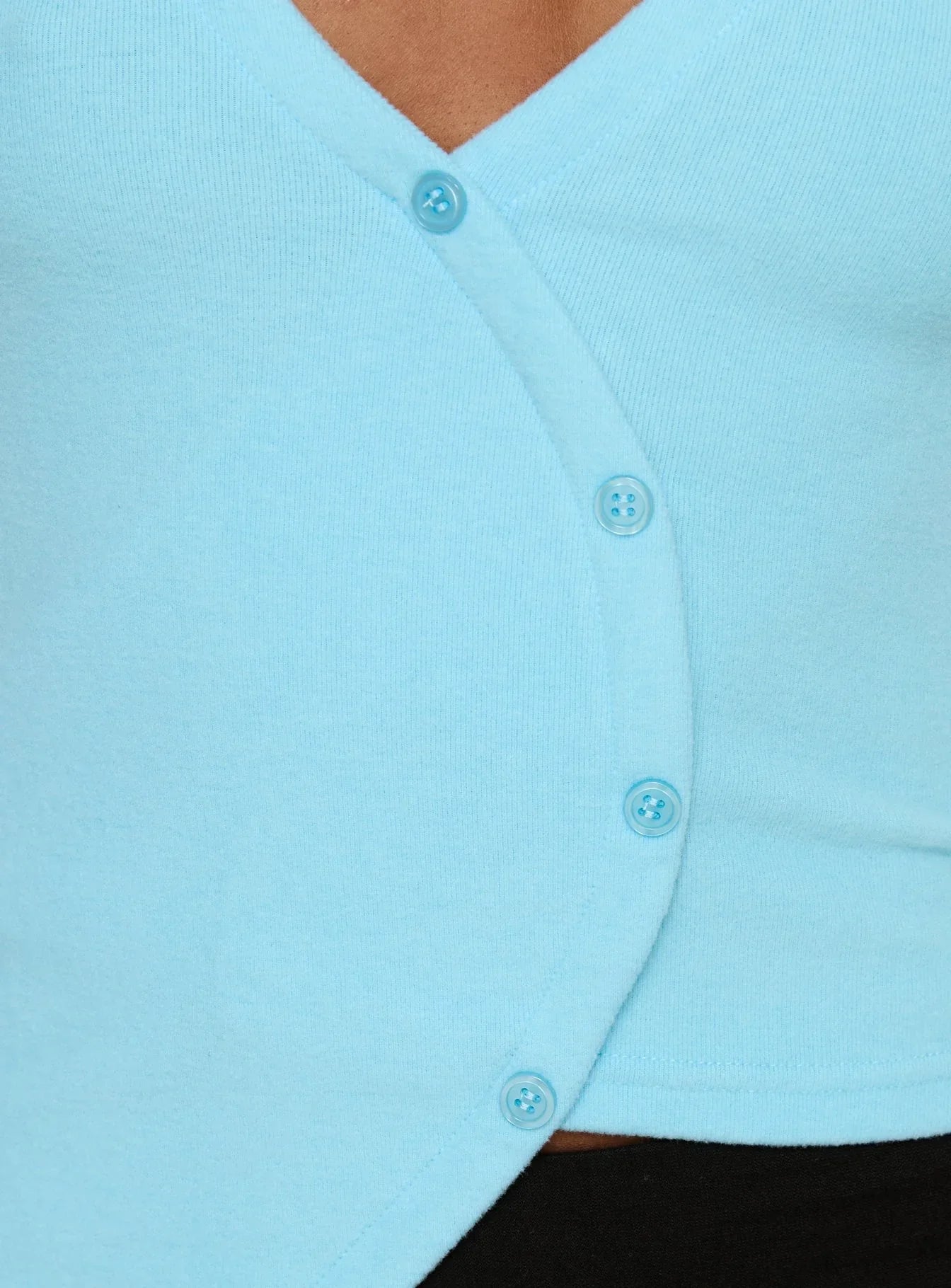 Avrilla Wrap Knit Top Blue