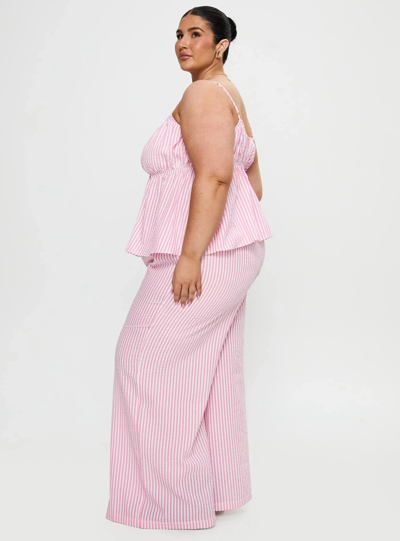 Cassini Set Pink Stripe Curve