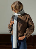 Delyla Knit Scarf Grey