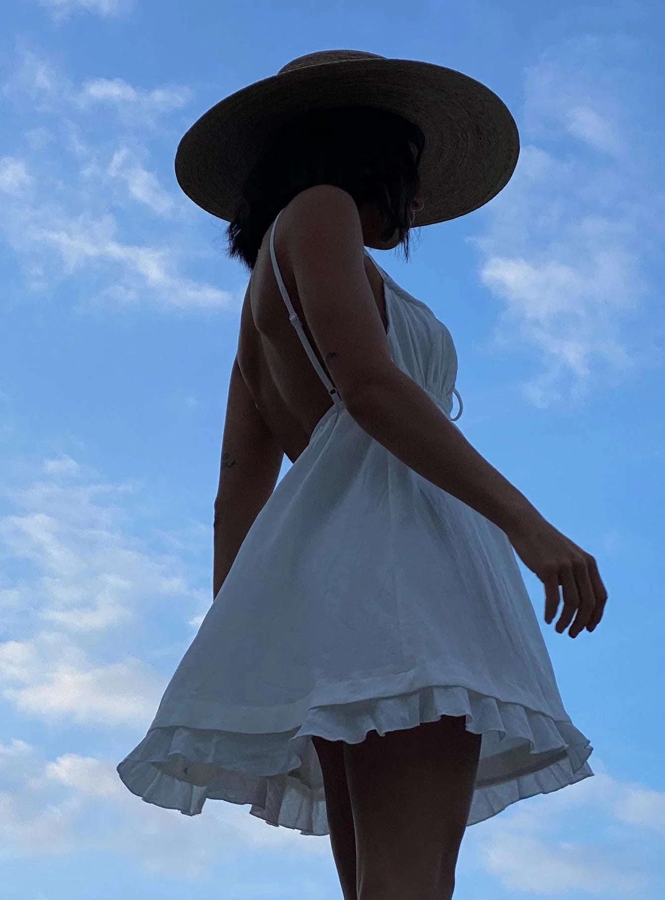 Empress Of Love Mini Dress White