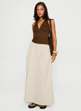 Bohemian Spirit Maxi Skirt Beige