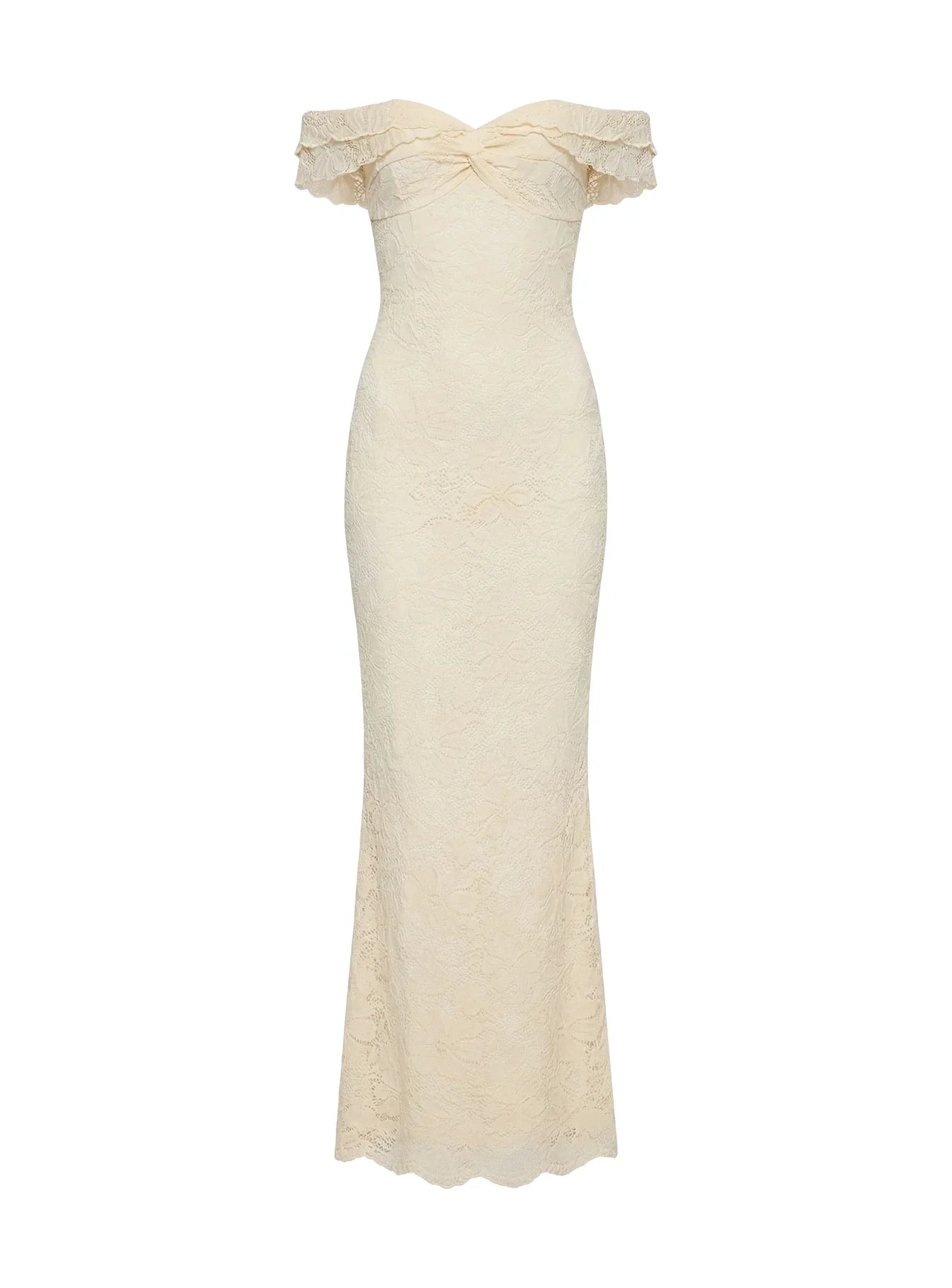Anabeila Strapless Maxi Dress Lemon