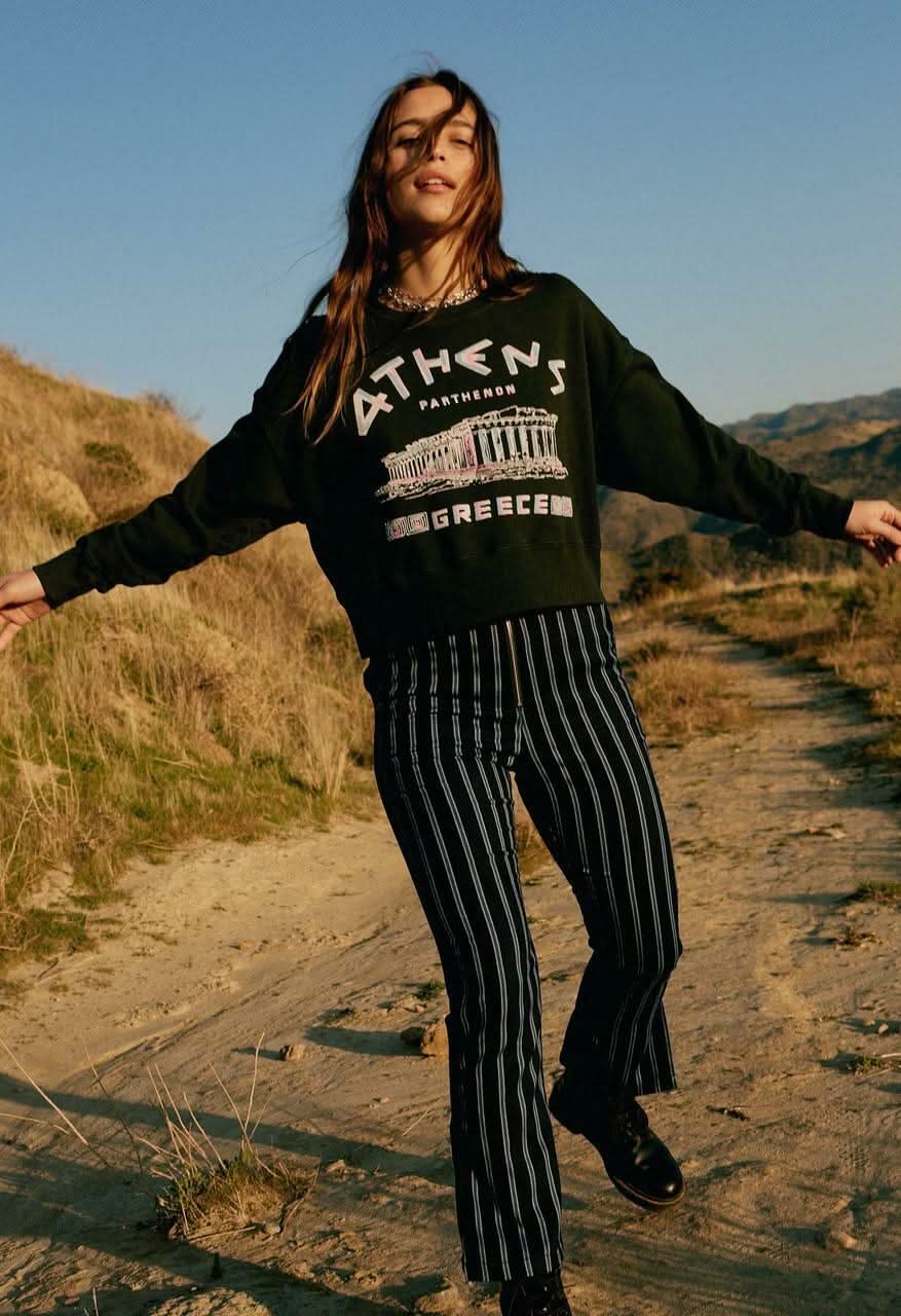 Daydreamer Athens Shrunken Crew Sweatshirt