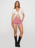 Bruncheon Shorts Red White