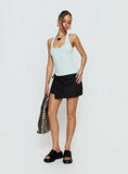 Baseline Scoop Halter Rib Tank Icy Blue