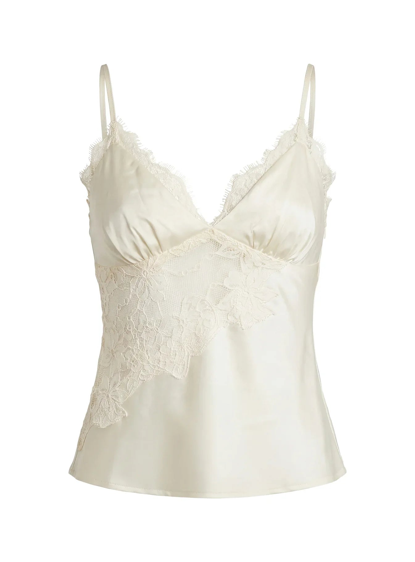 Annamari Lace Satin Cami Top Cream