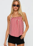 Full Of Flash Top Red Stripe