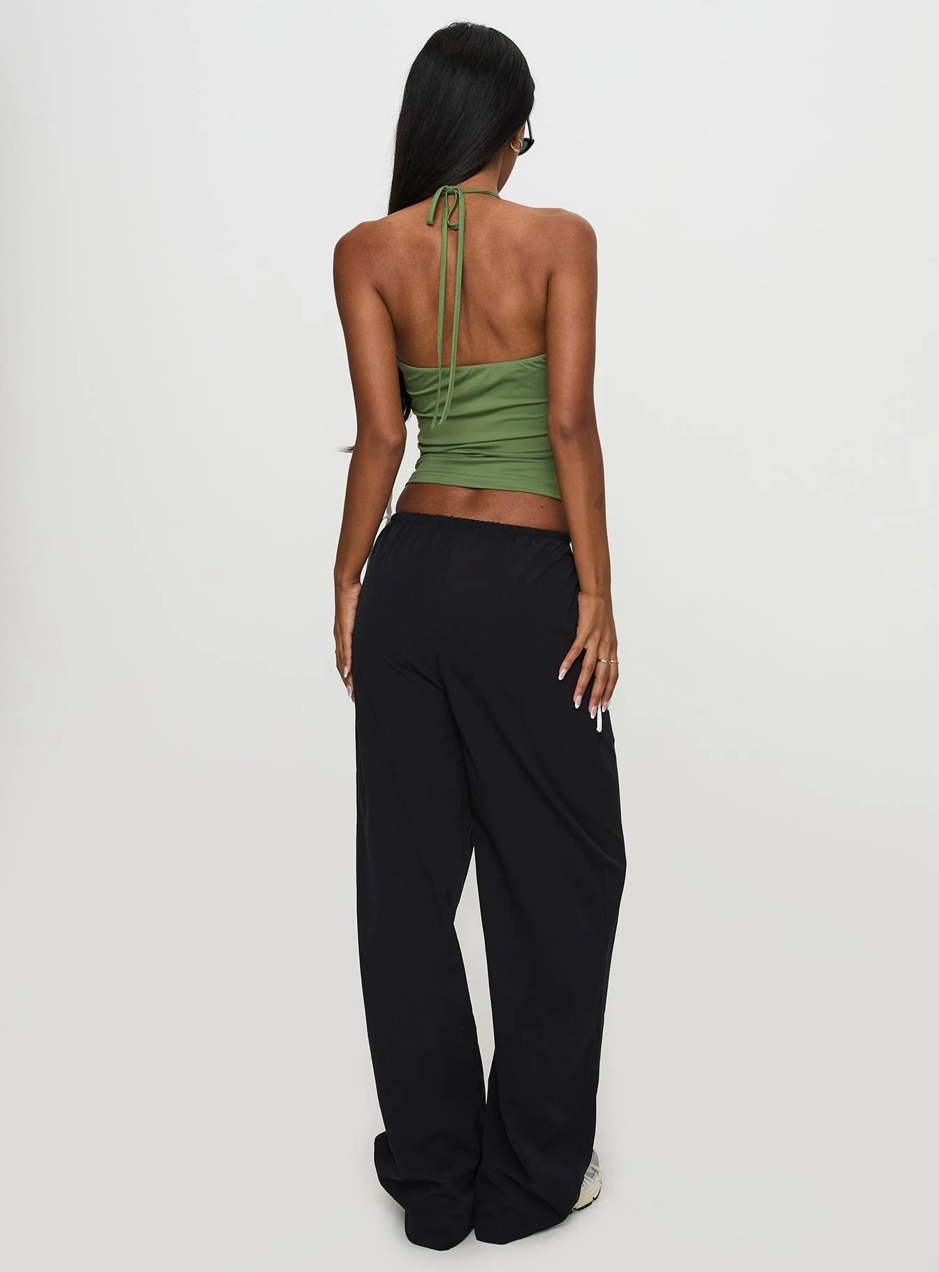 Sweet As Sugar Bow Pants Black White