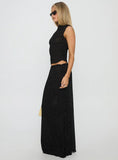 Ford Maxi Skirt Onyx Polka Dot