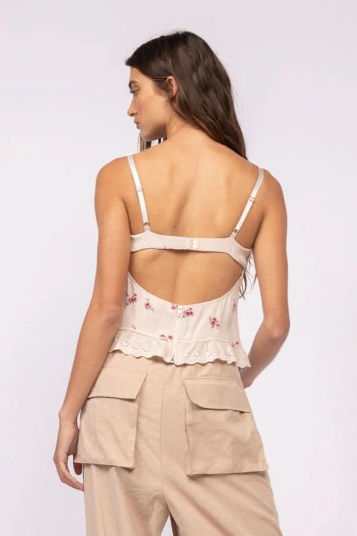Hard to Ignore Serenity Floral Corset Top