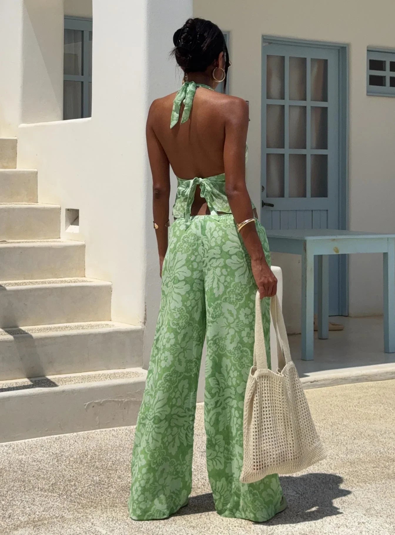 Finesse Pants Green Floral