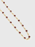 Daqiuri Necklace Gold Red