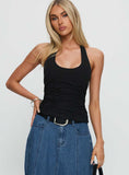 Nataliya Halter Top Black