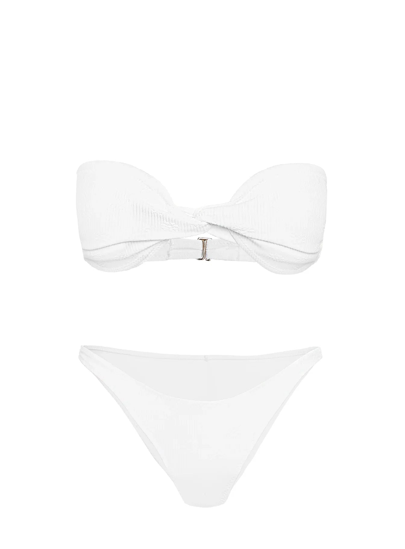 Keep Your Cool Strapless Bikini Top White