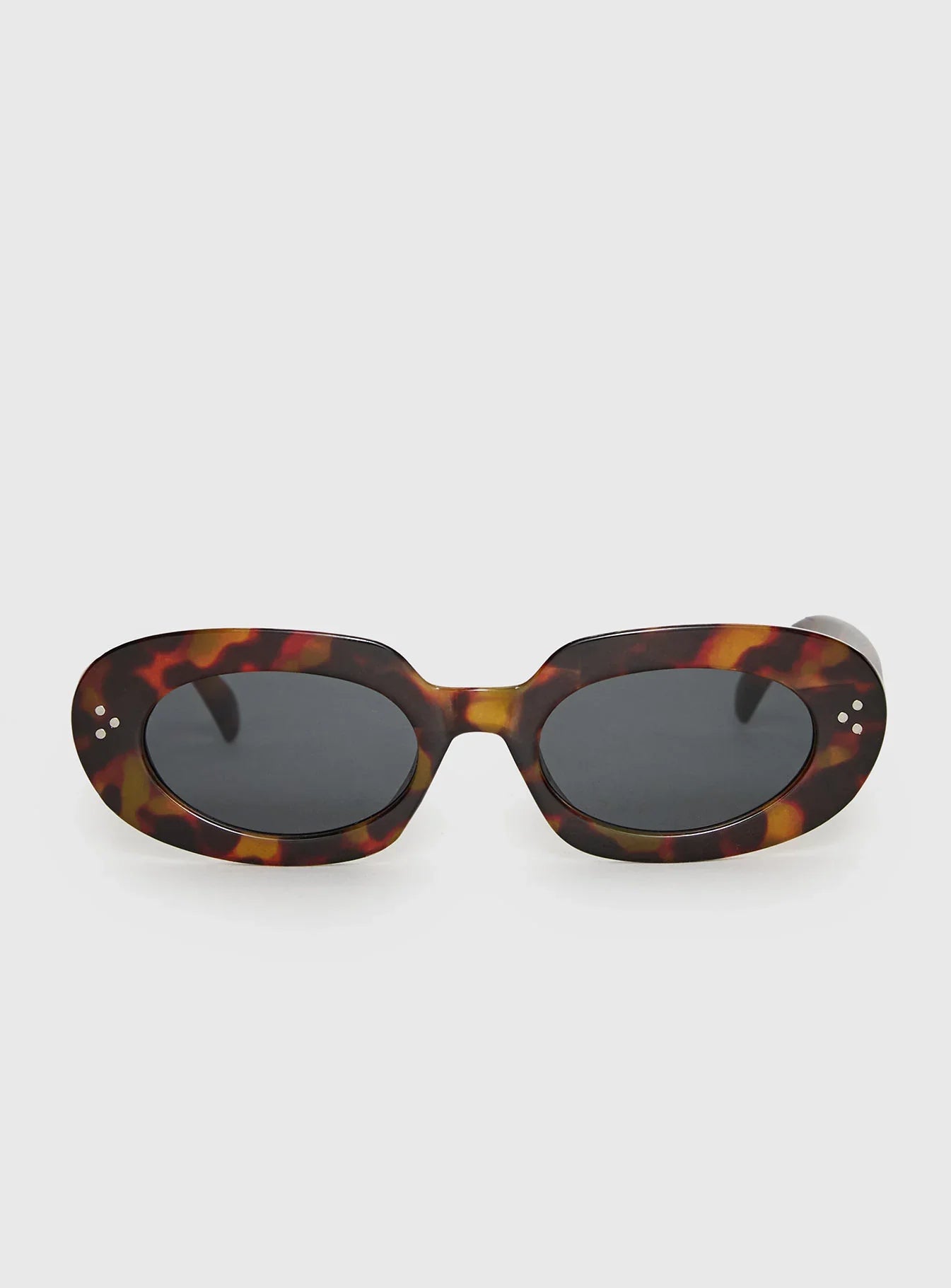 Best Shot Oval Sunglasses Tort Black