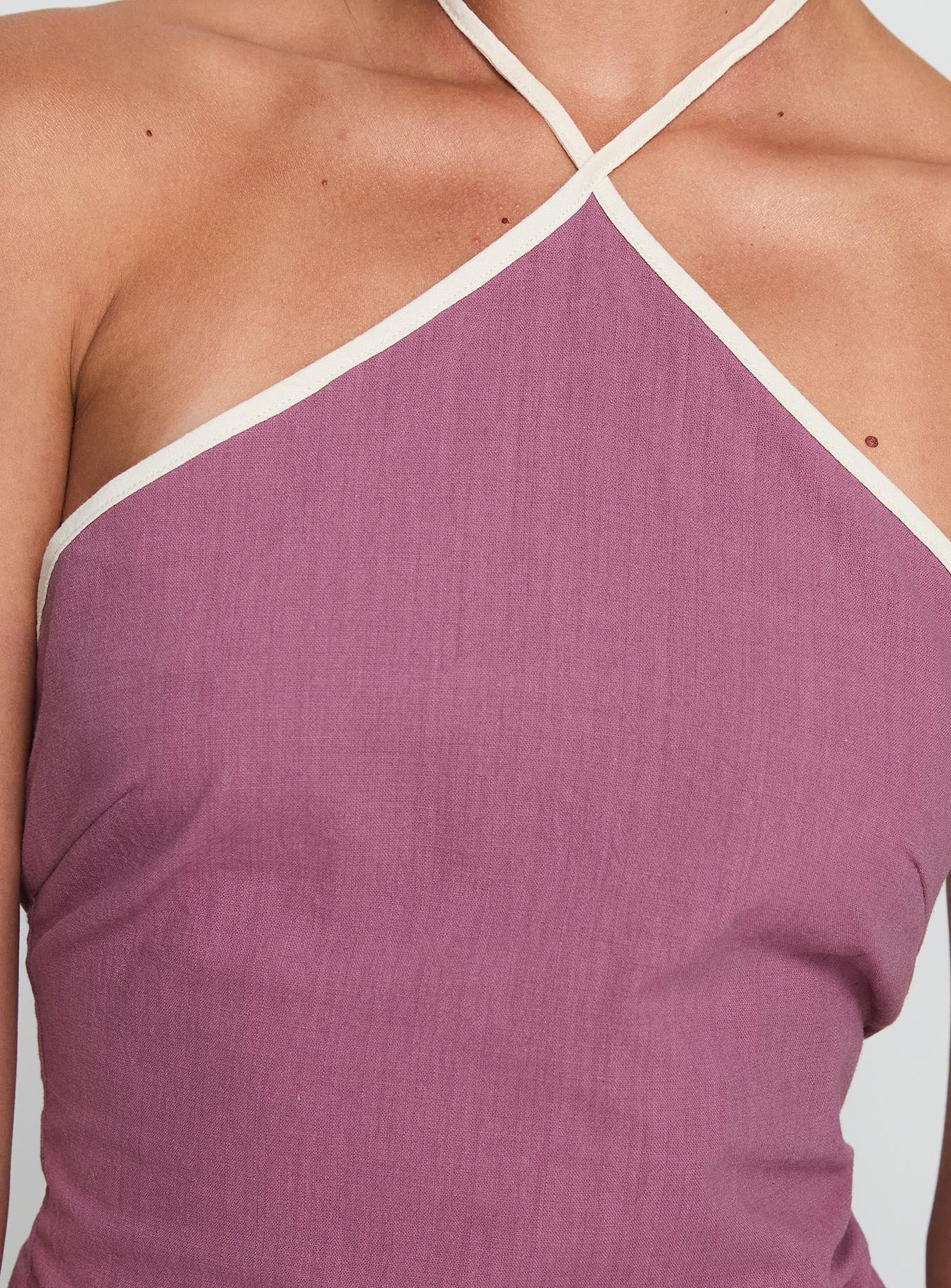 Carmelah Top Purple White