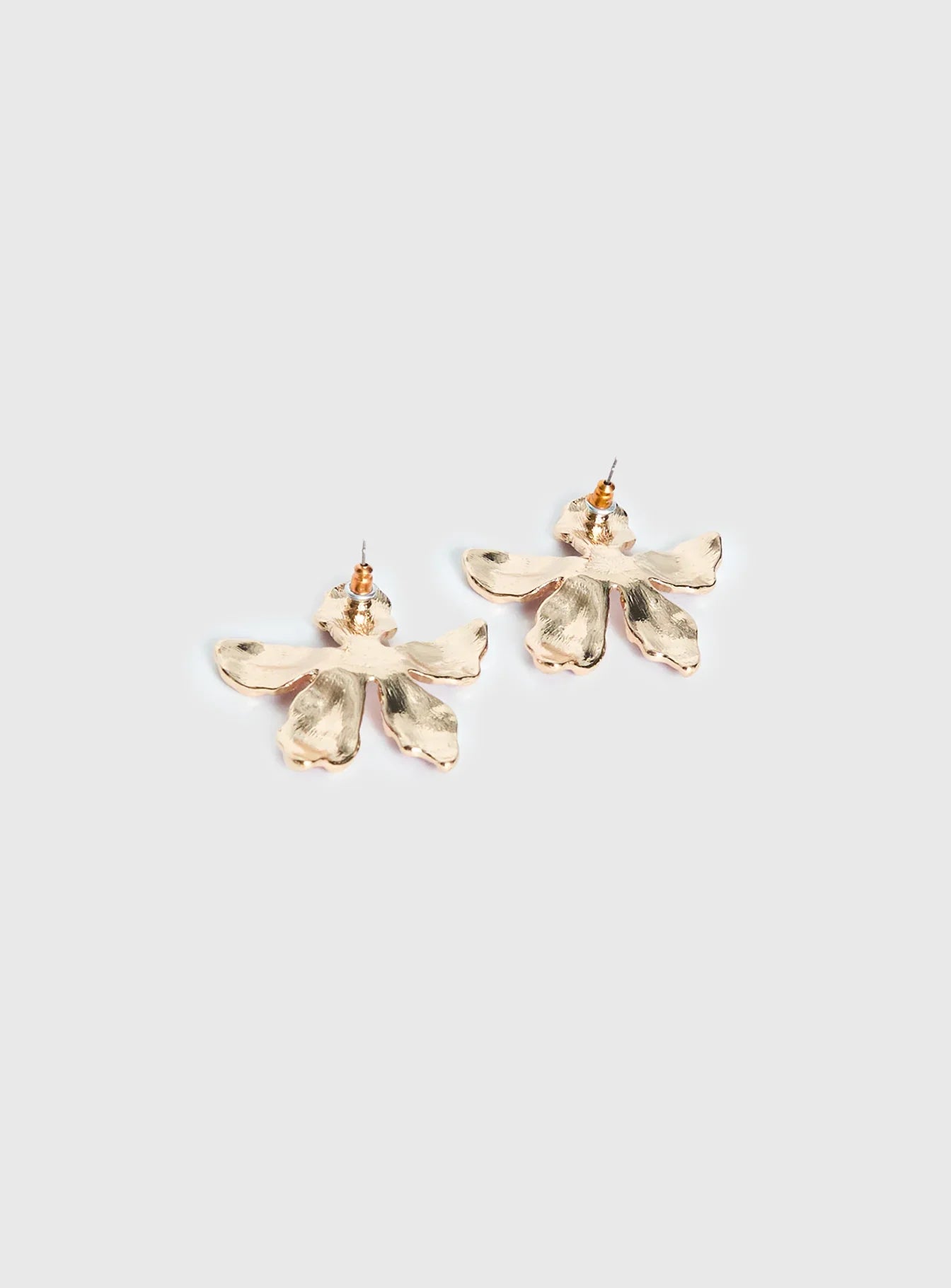 Ysabelle Flower Earrings Pink Red