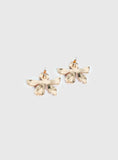 Ysabelle Flower Earrings Pink Red