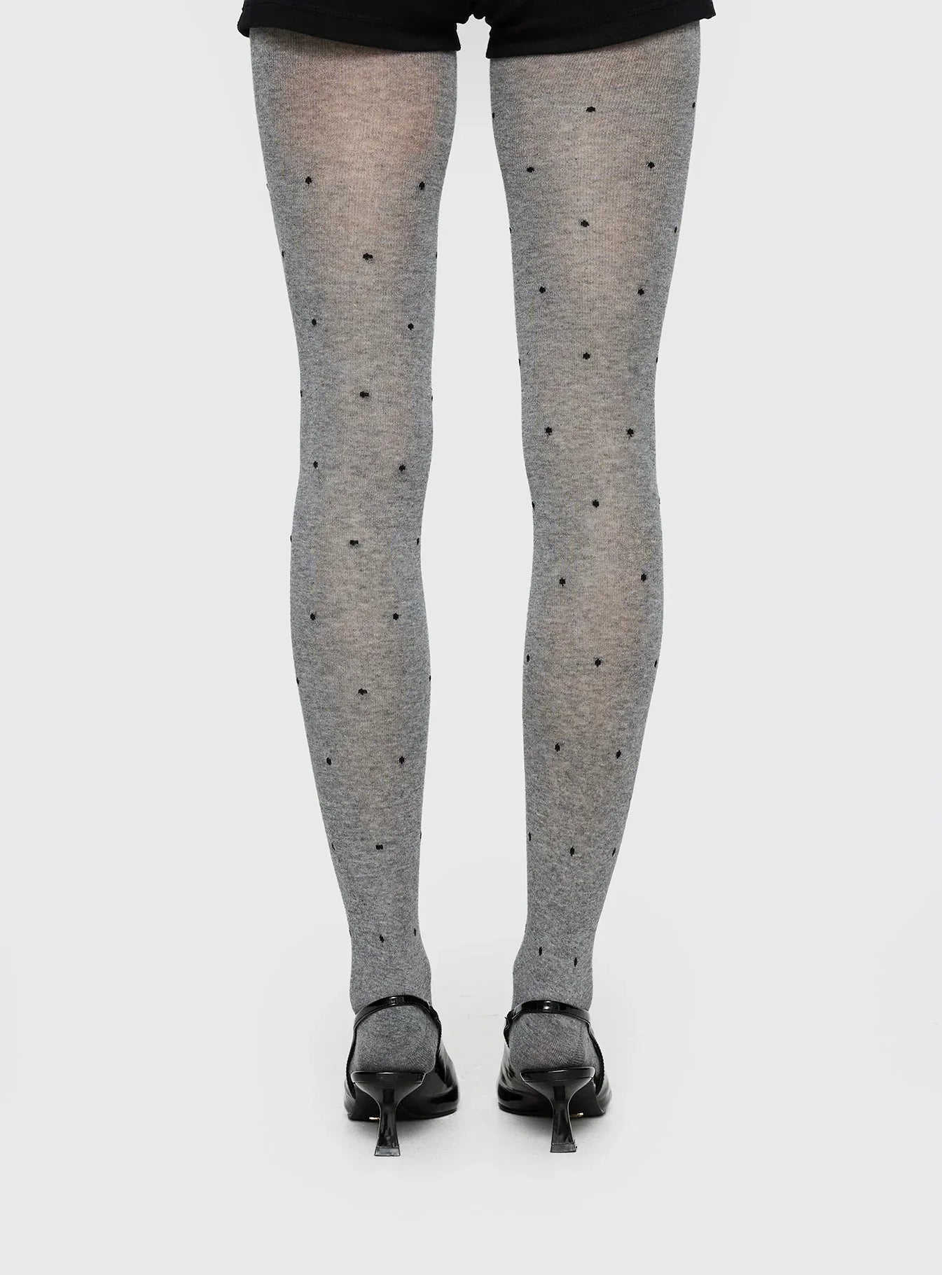 Coretta Tights Grey Black Polka