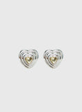 Missouri Stud Earrings Silver Butter