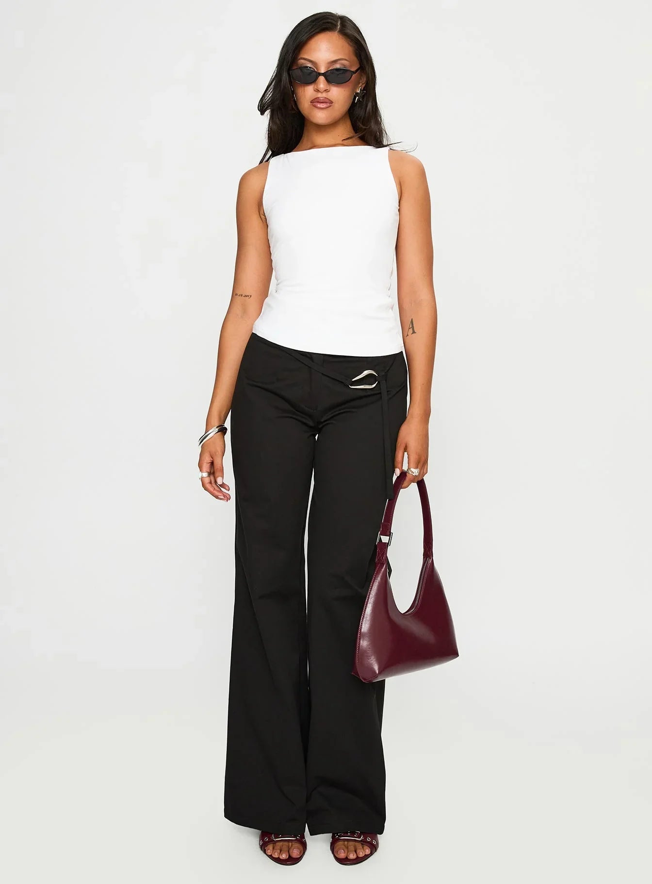 Lucetta Wide Leg Pant Black