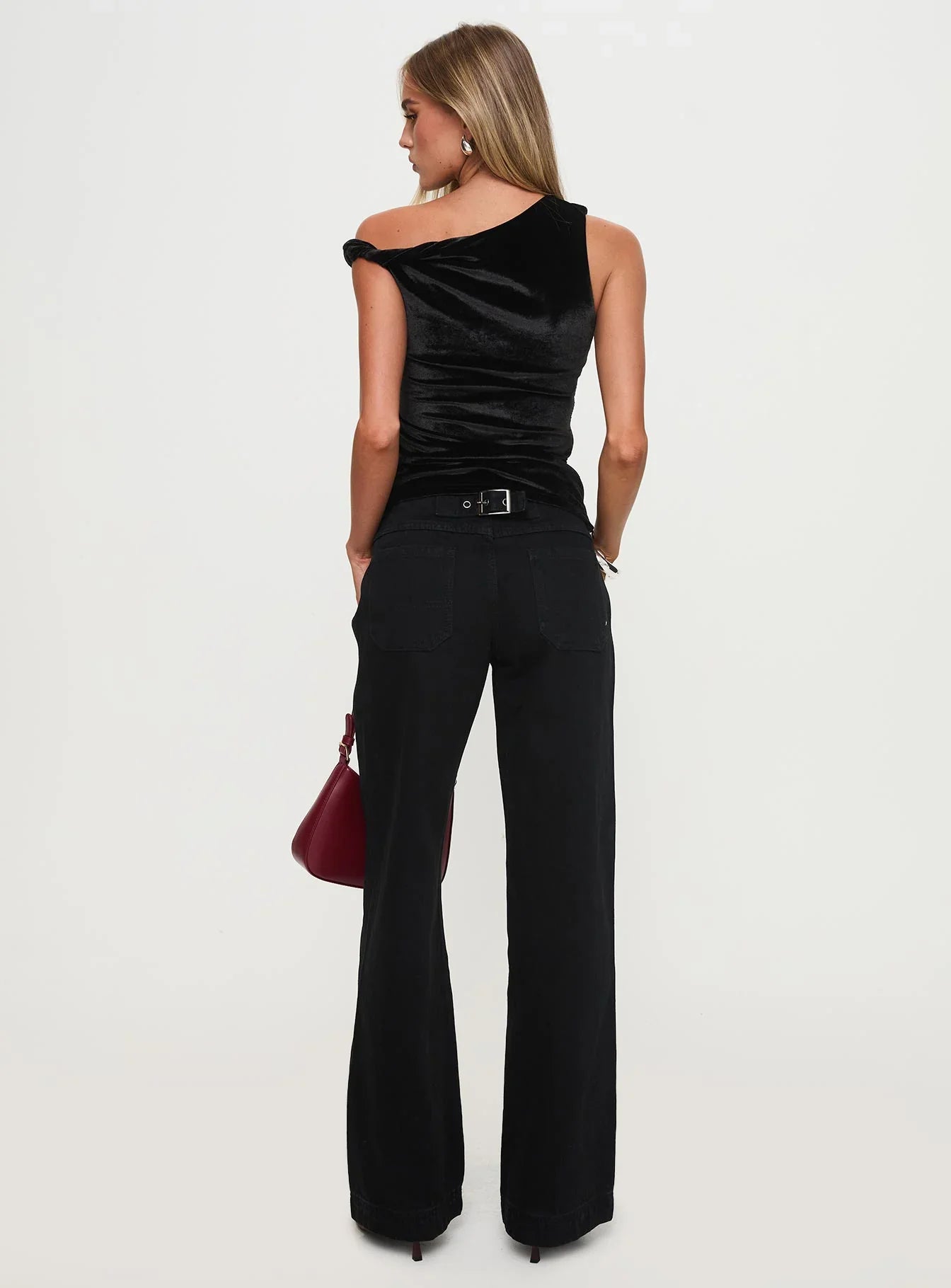 Jankins Low Rise Straight Leg Jeans Black