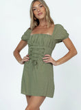 Fauci Mini Dress Green