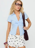 Lover Blues Twist Top Blue