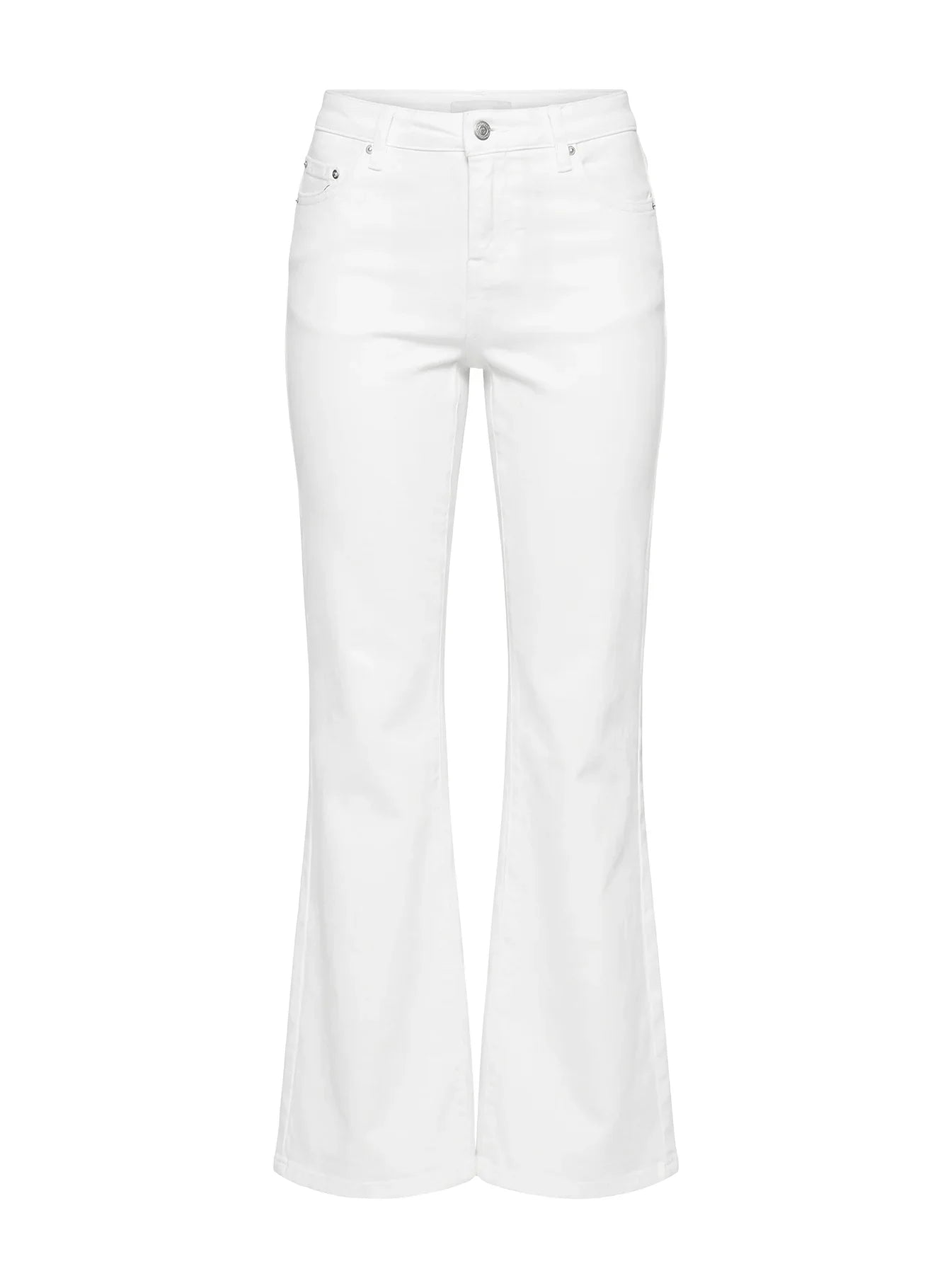 Magic Mirror Mid Rise Bootleg Jeans Ecru