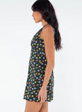 Nellie Mini Dress Black Multi Floral