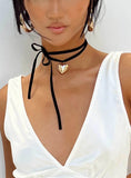 Meeks Necklace Black Gold