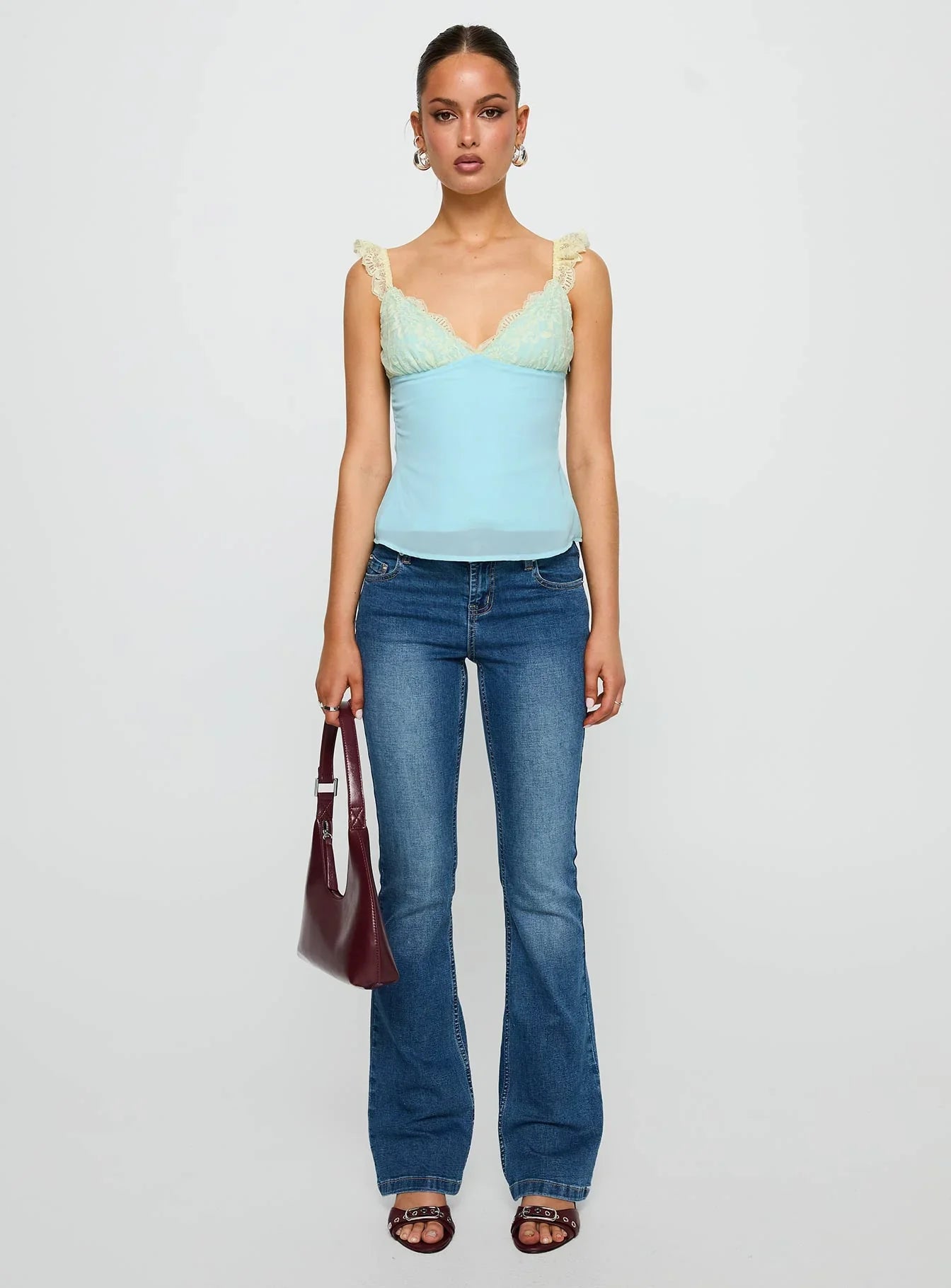 Delvonte Top Blue Yellow