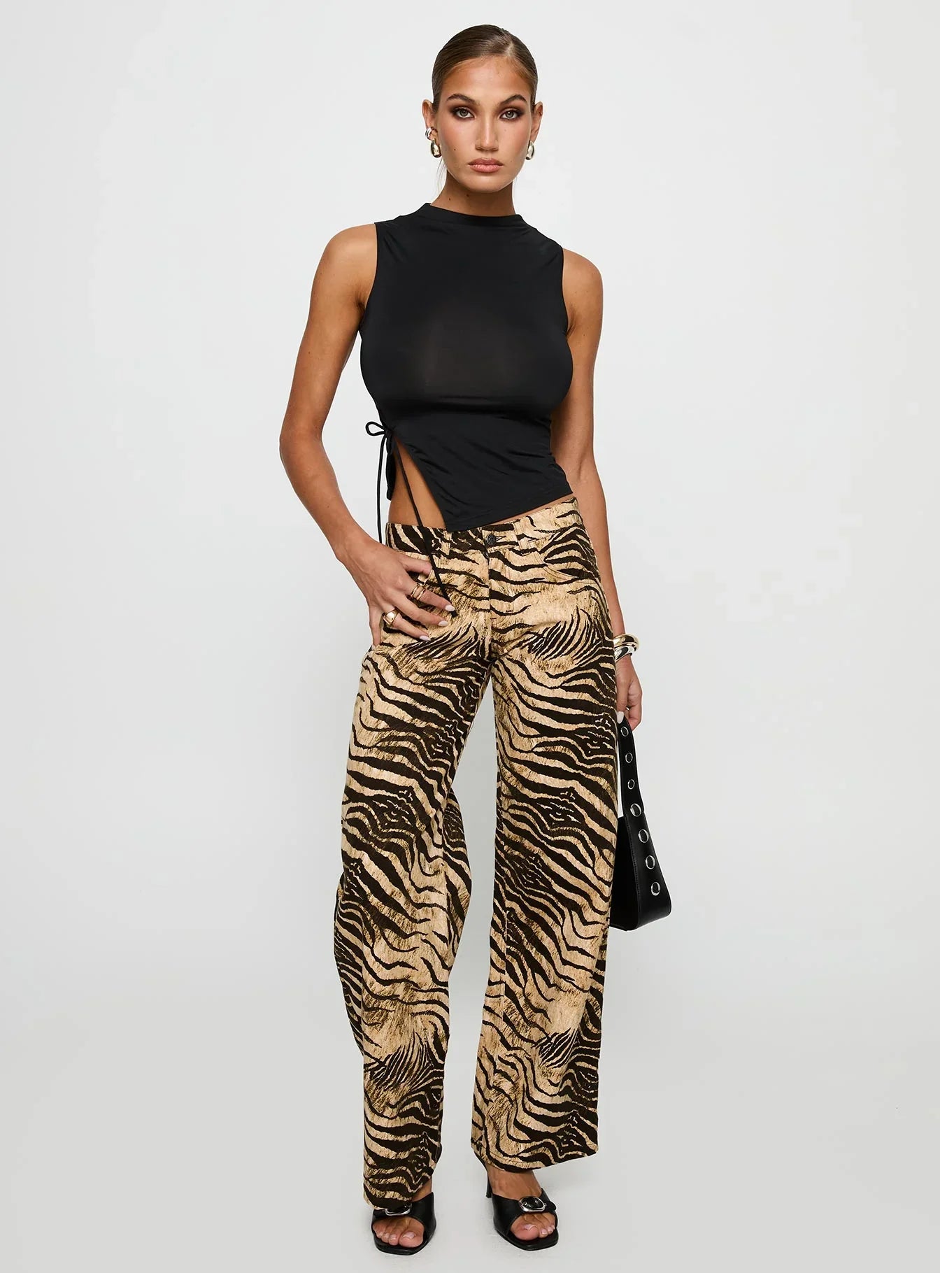Low Rise Roomy Pants Multi