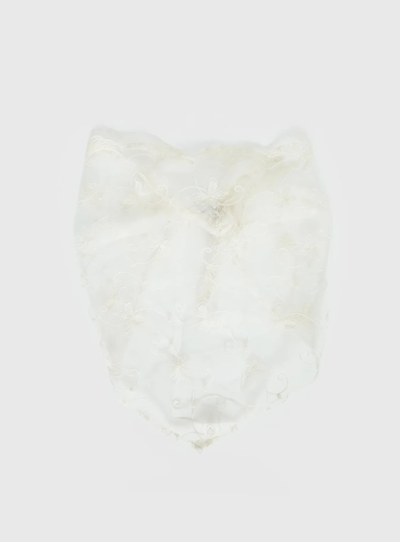 Brigette Lace Bandana White