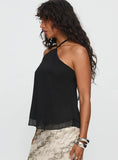 Rafaella Halter Top Black