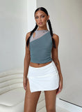 Bold Move Mini Skirt White Low Impact